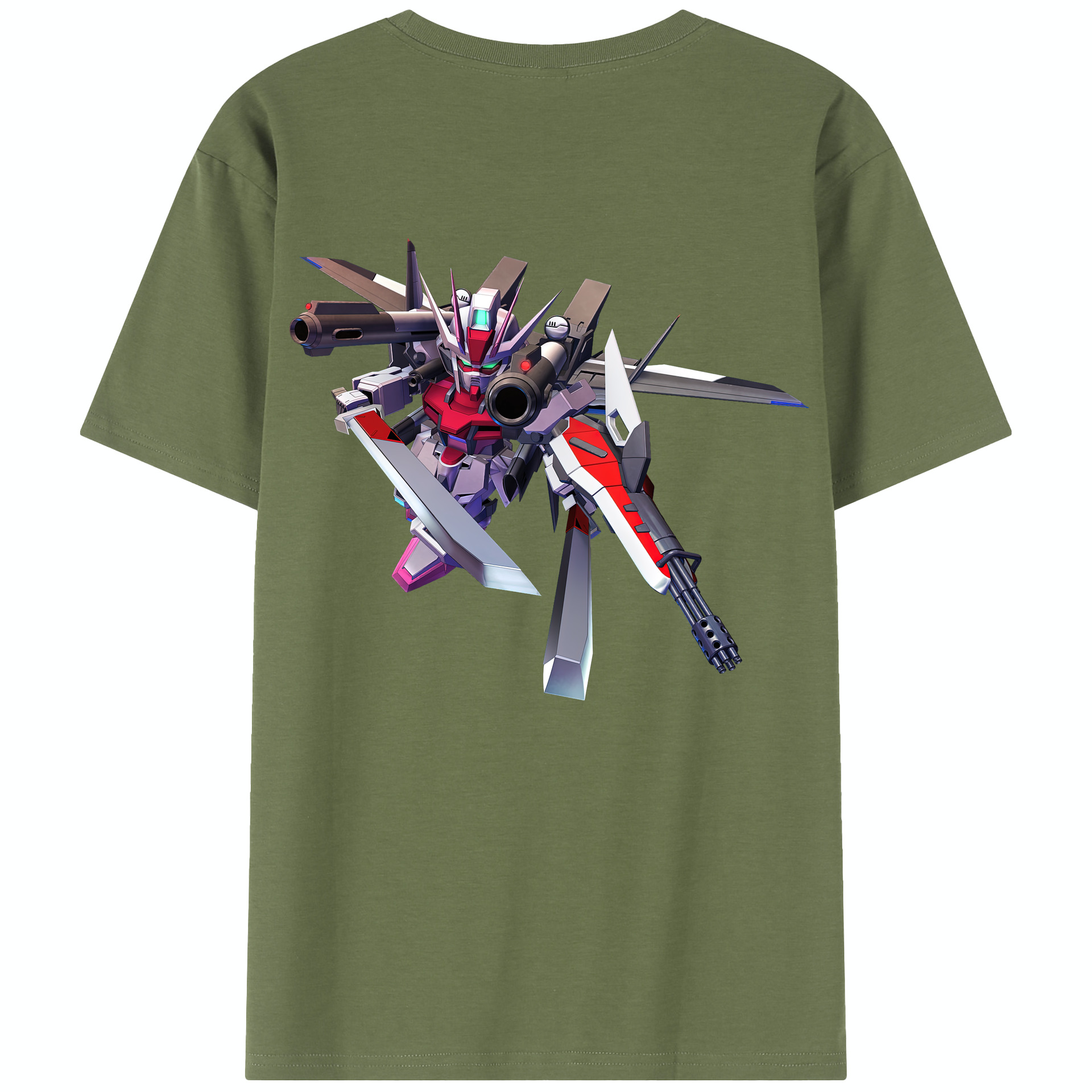 （画像用） 機動戦士ガンダム Mobile Suit Gundam 綿100％半袖Tシャツ（背面プリント）